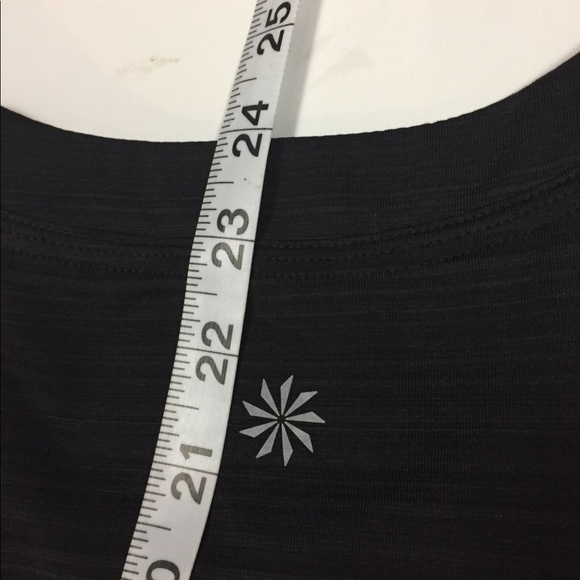 Athleta Run On Black Silver Reflective Tank Top - Picture 13 of 13